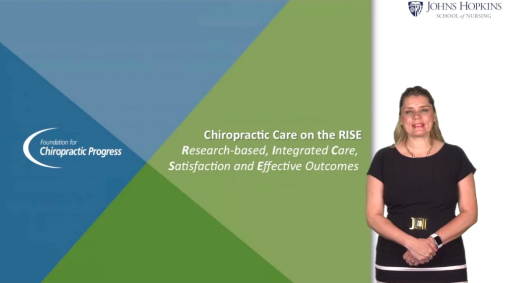 Chiropractic care on the RISE video